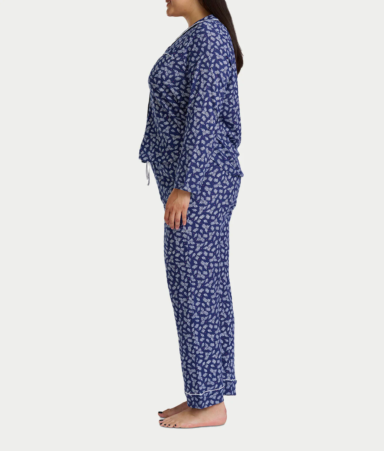 Jolly & Bright Long Sleeve Notch Pajama Set - Image 6