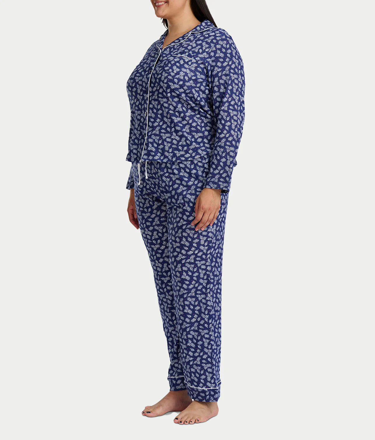 Jolly & Bright Long Sleeve Notch Pajama Set - Image 8