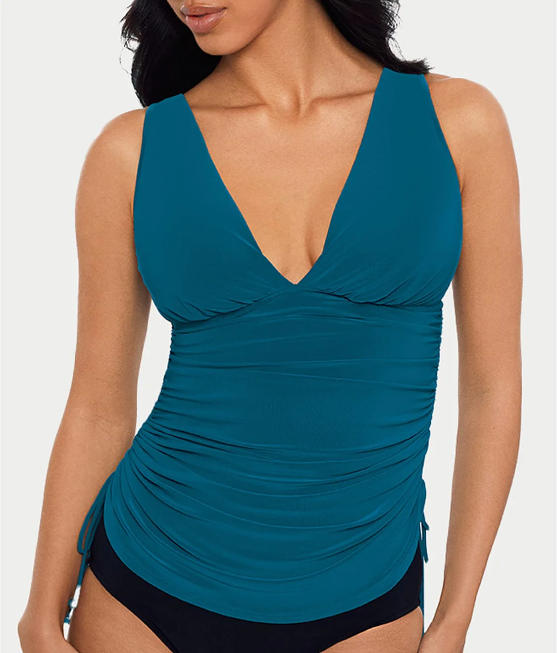 Dani Solids Plunge Tankini Top - Image 4