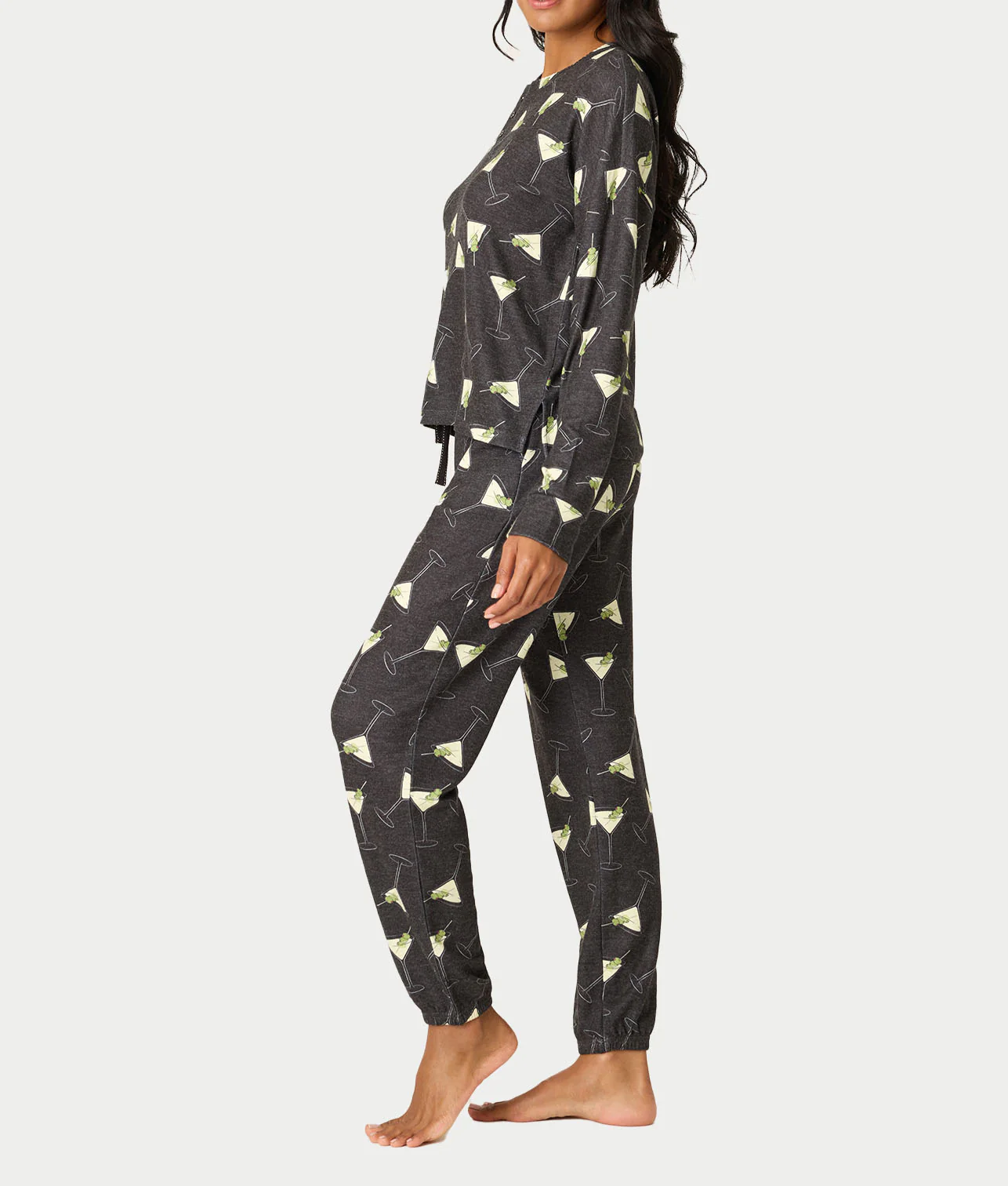 Merrier With A Martini Knit Pajama Set - Image 3