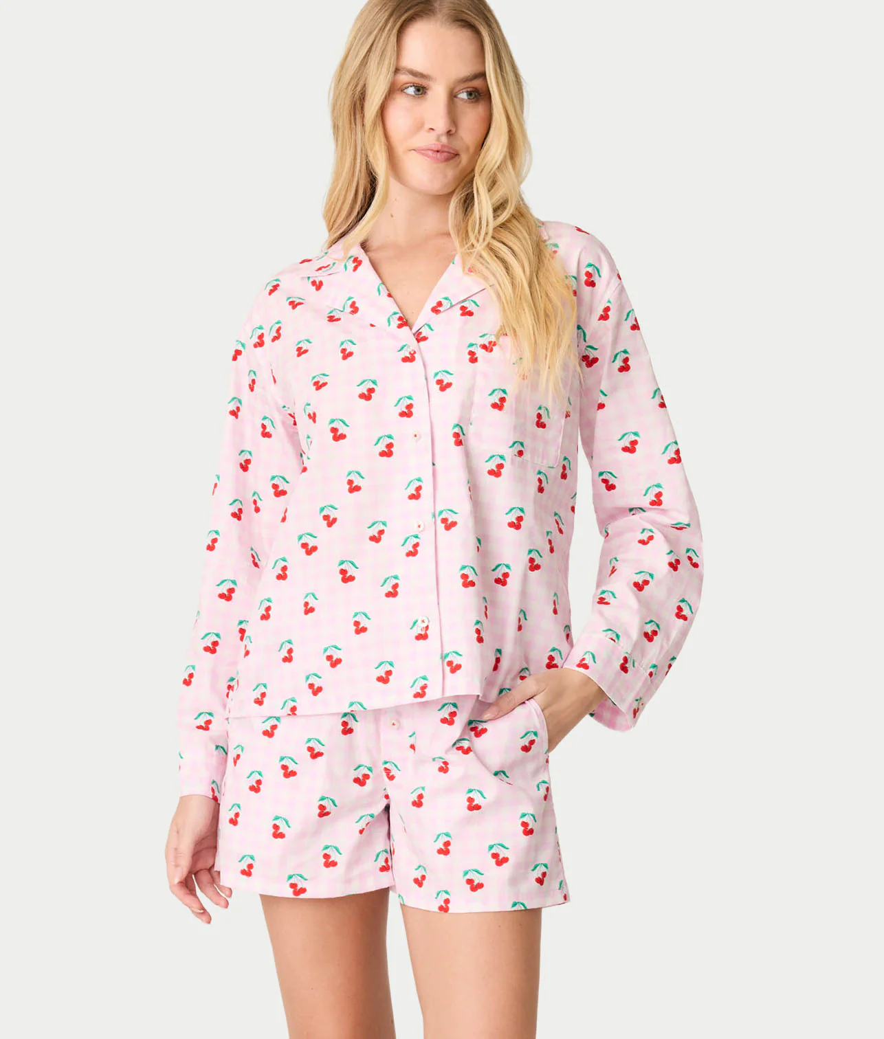 Afterparty Poplin Woven Pajama Set - Image 21