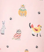 Feline Spooky Halloween Cat Knit Pajama Set - Image 5