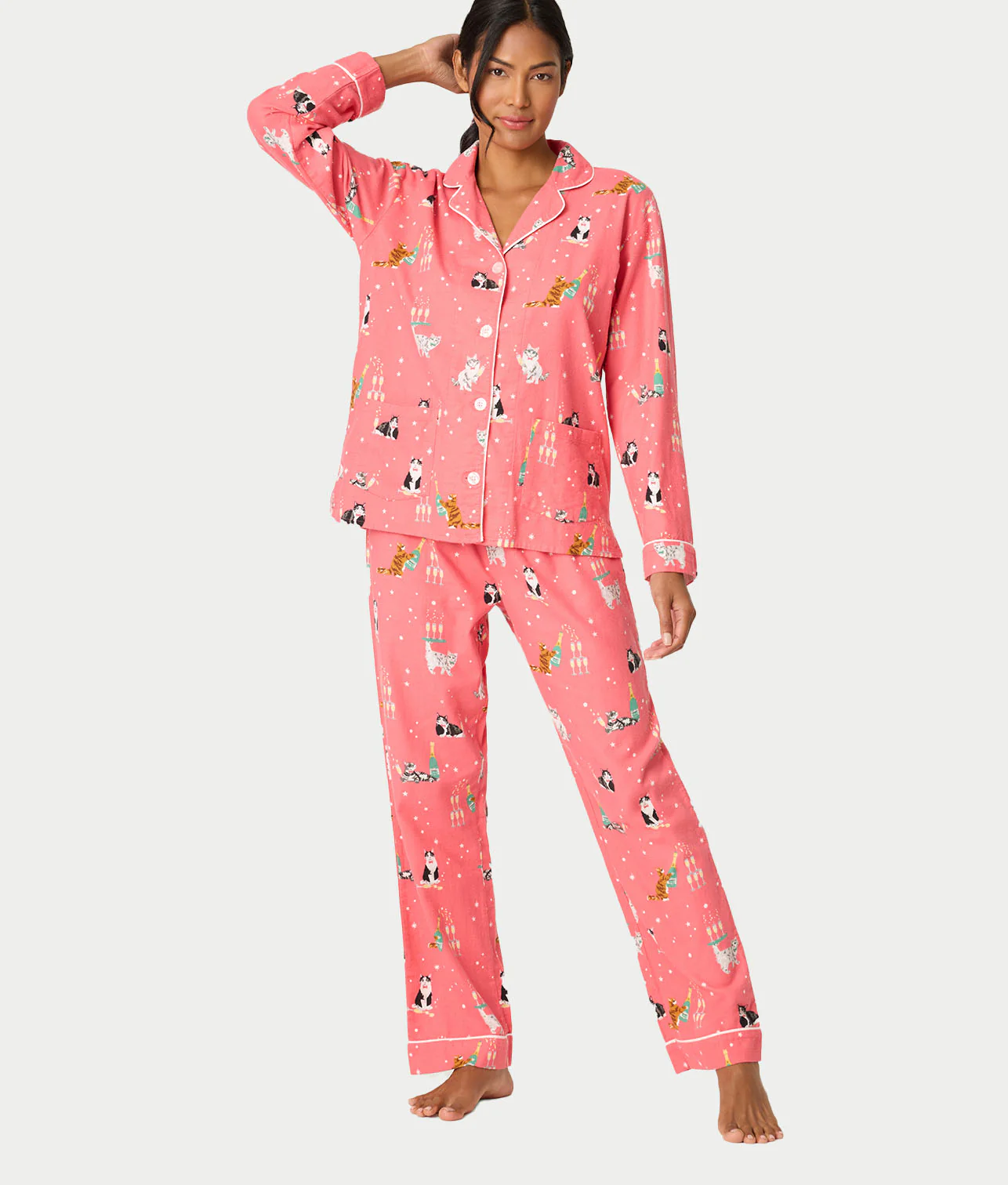 Flannel 3-Piece Pajama Set - Image 34