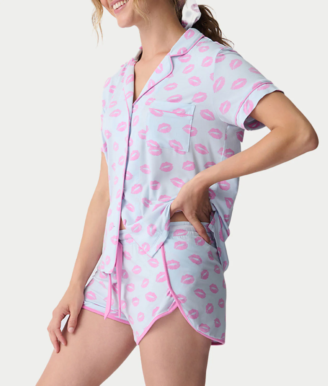 Lovely Dreams Shorts Modal Pajama Set - Image 3