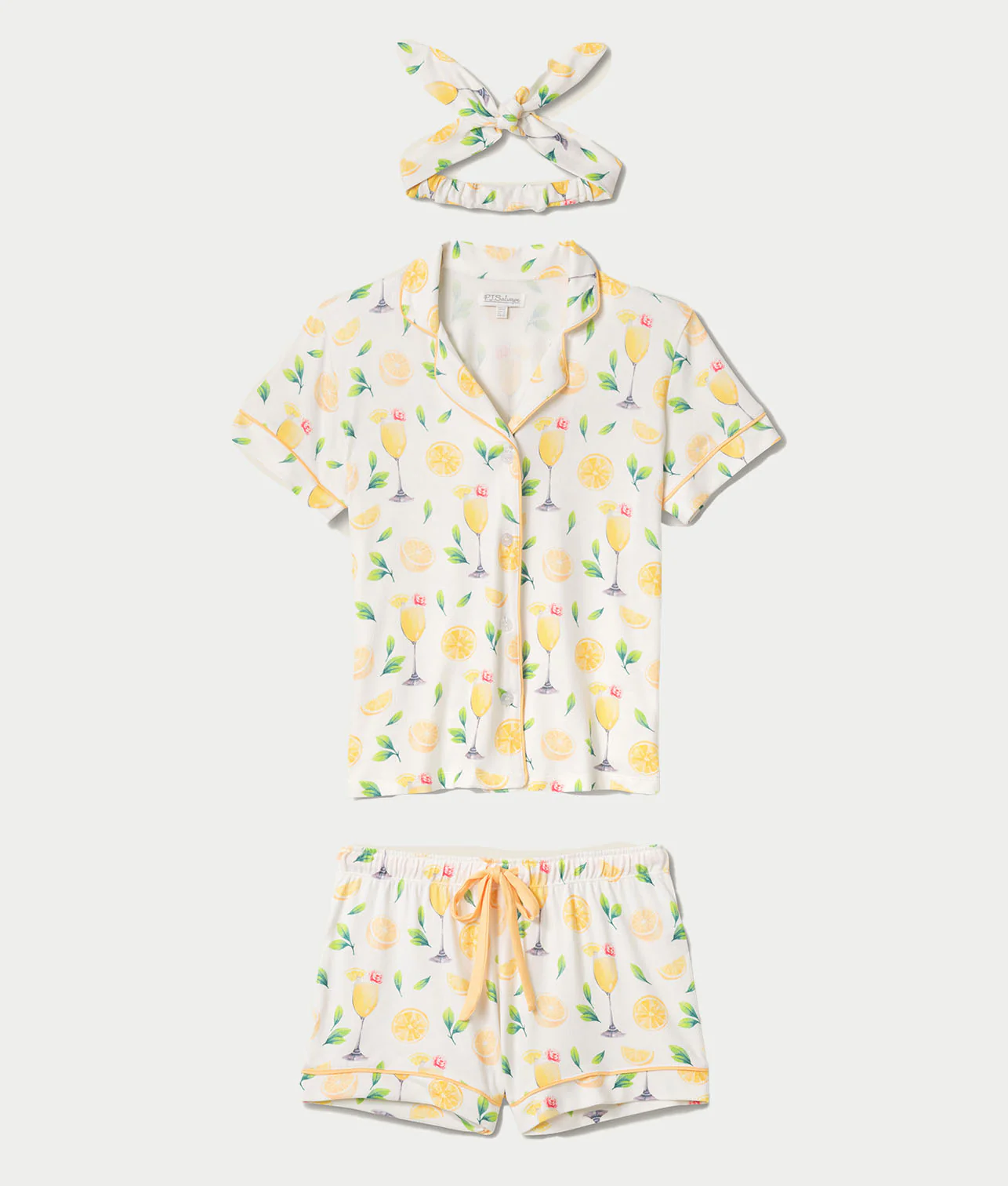 Mimosa Me Drink 3-Piece Knit Pajama Set - Image 4