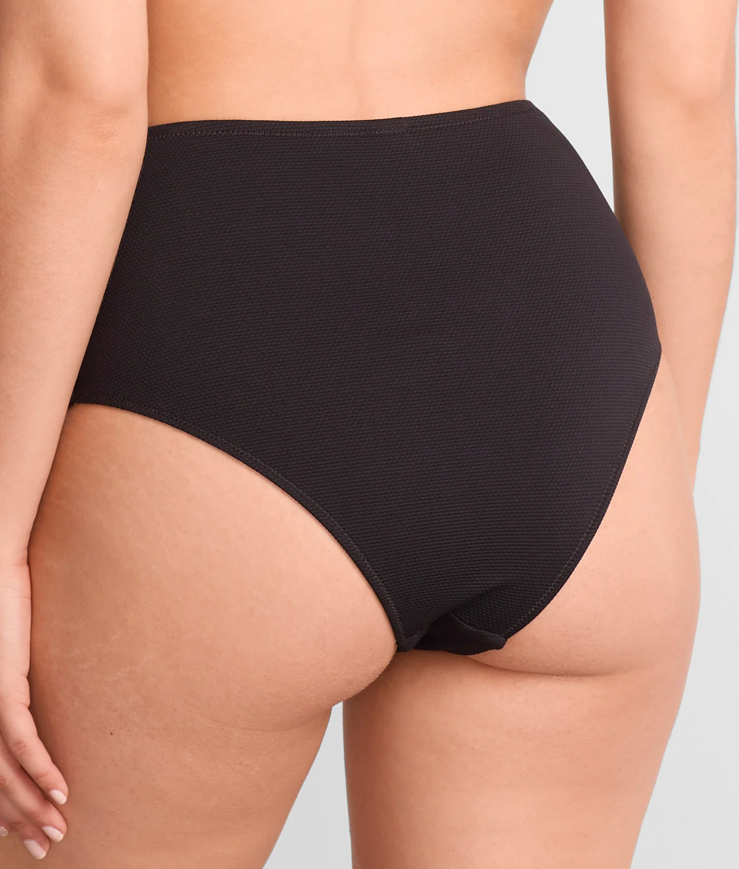Amalfi Ruched High Waist Cheeky Bikini Bottom - Image 4