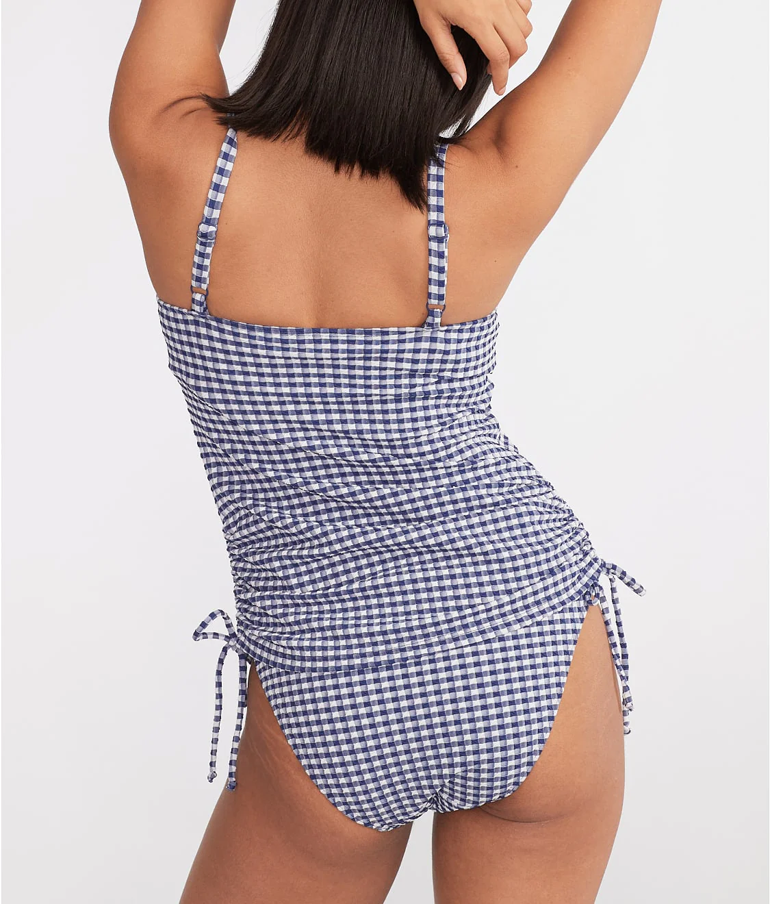Gingham Renee Underwire Balcony Tankini Swim Top - Image 2