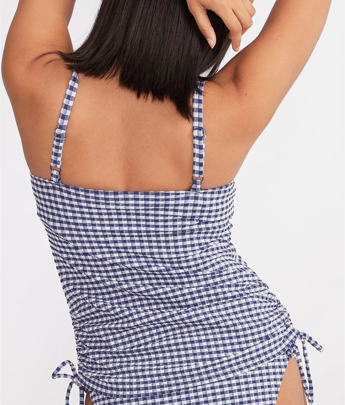 Gingham Renee Underwire Balcony Tankini Swim Top - Image 5