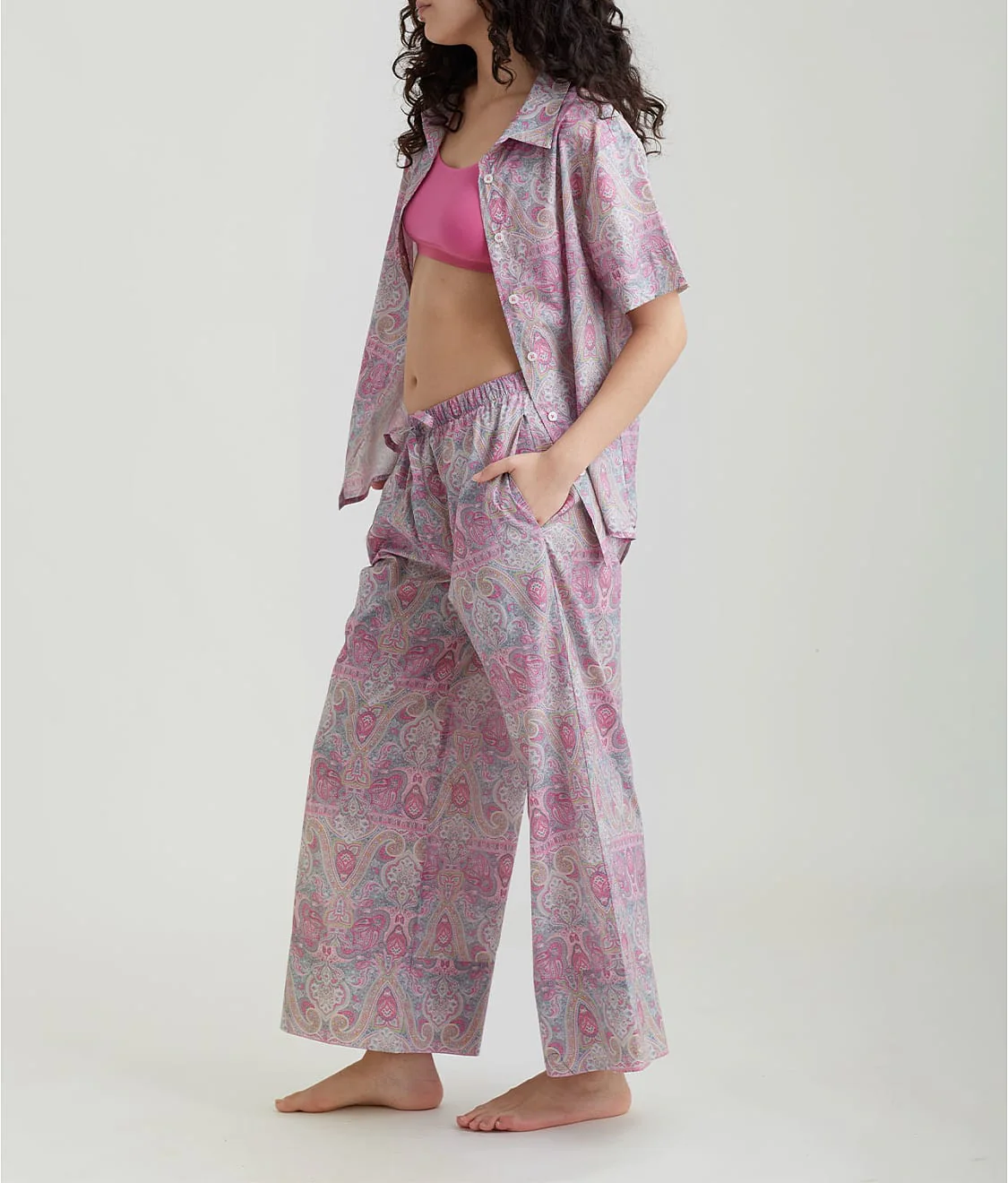 Nahla Woven Cotton Pajama Set - Image 3