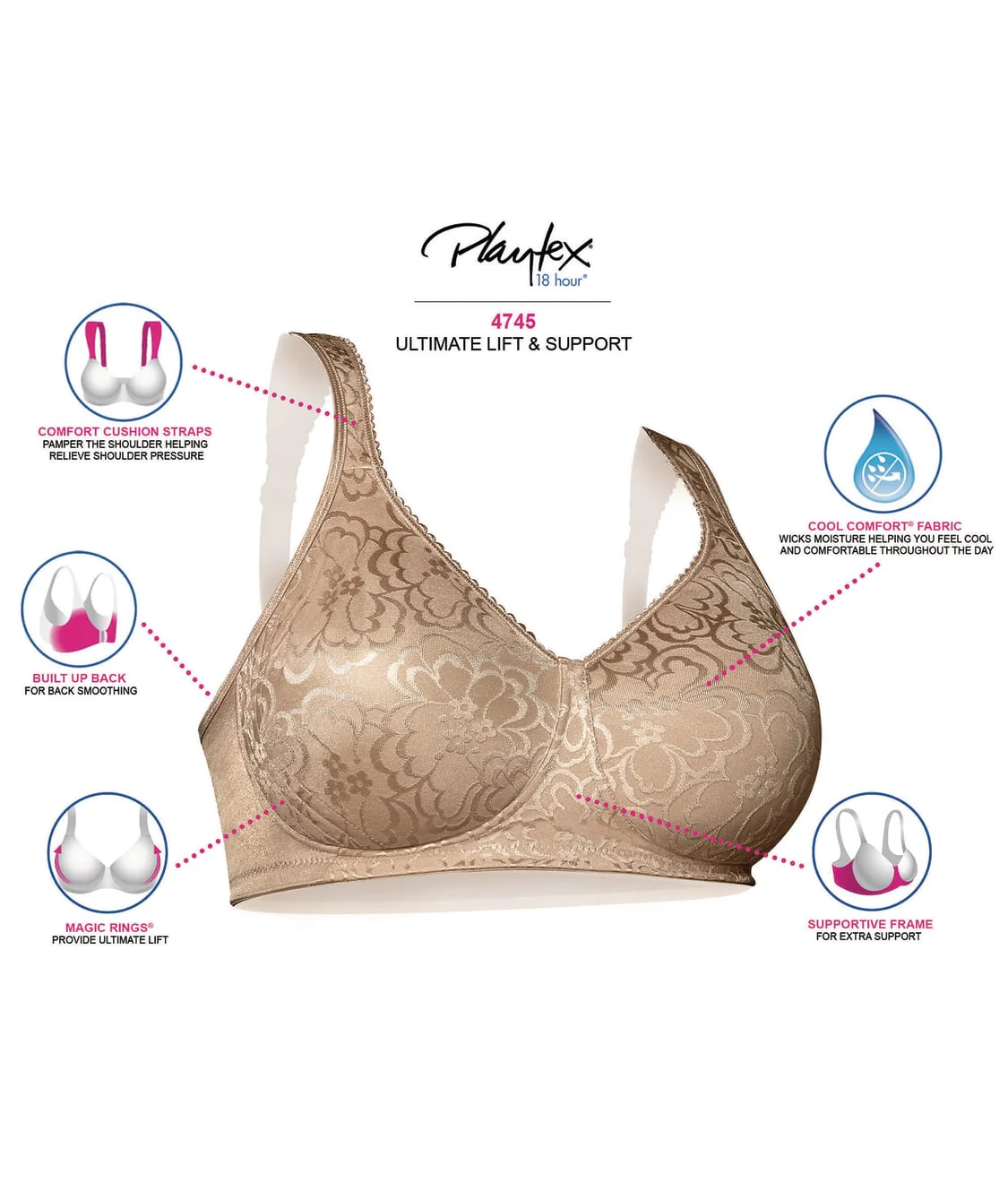 18 Hour Ultimate Lift and Support Wire-Free Bra - Image 8
