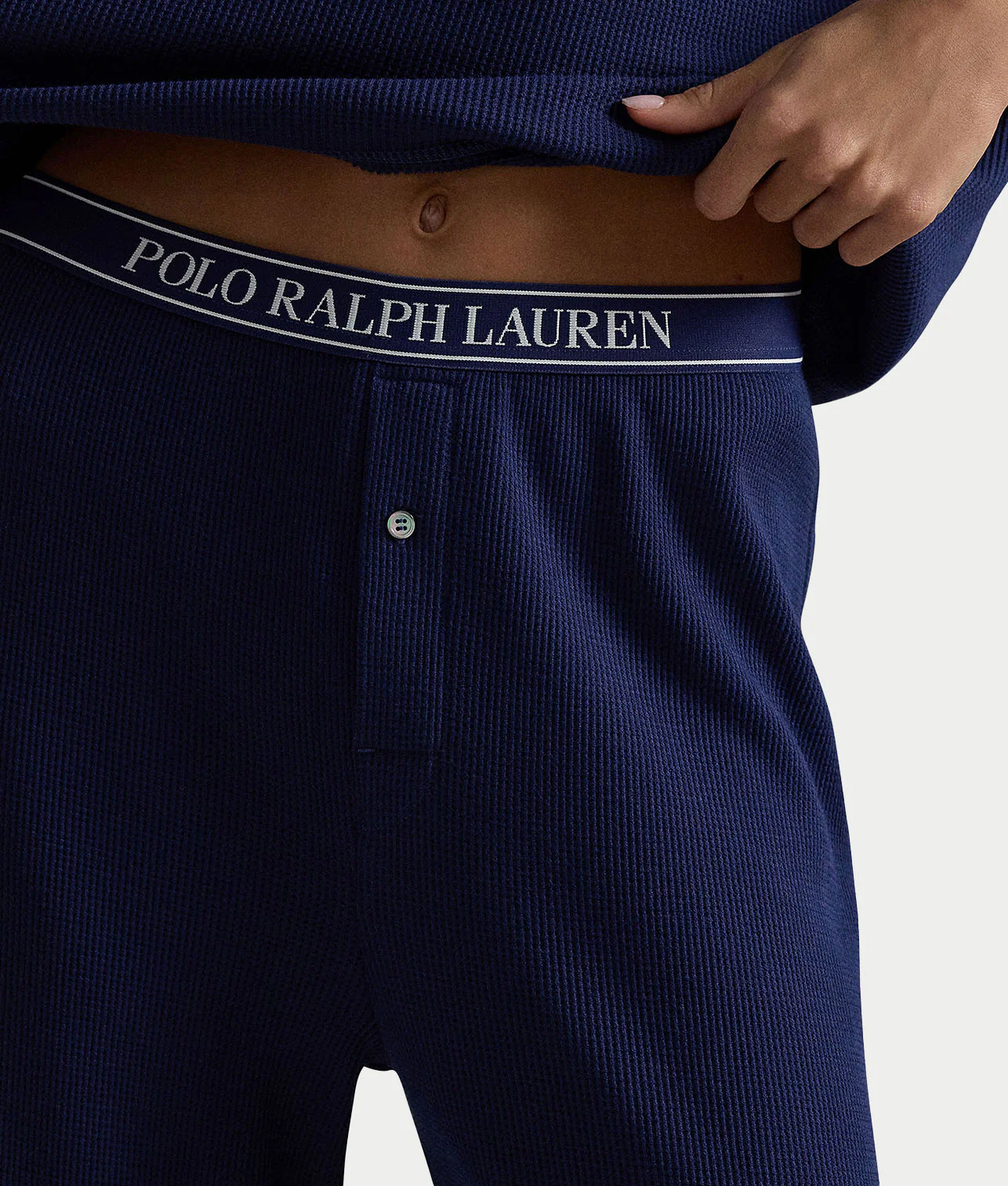 Club Waffle Knit Long Sleeve Pajama Set - Image 11