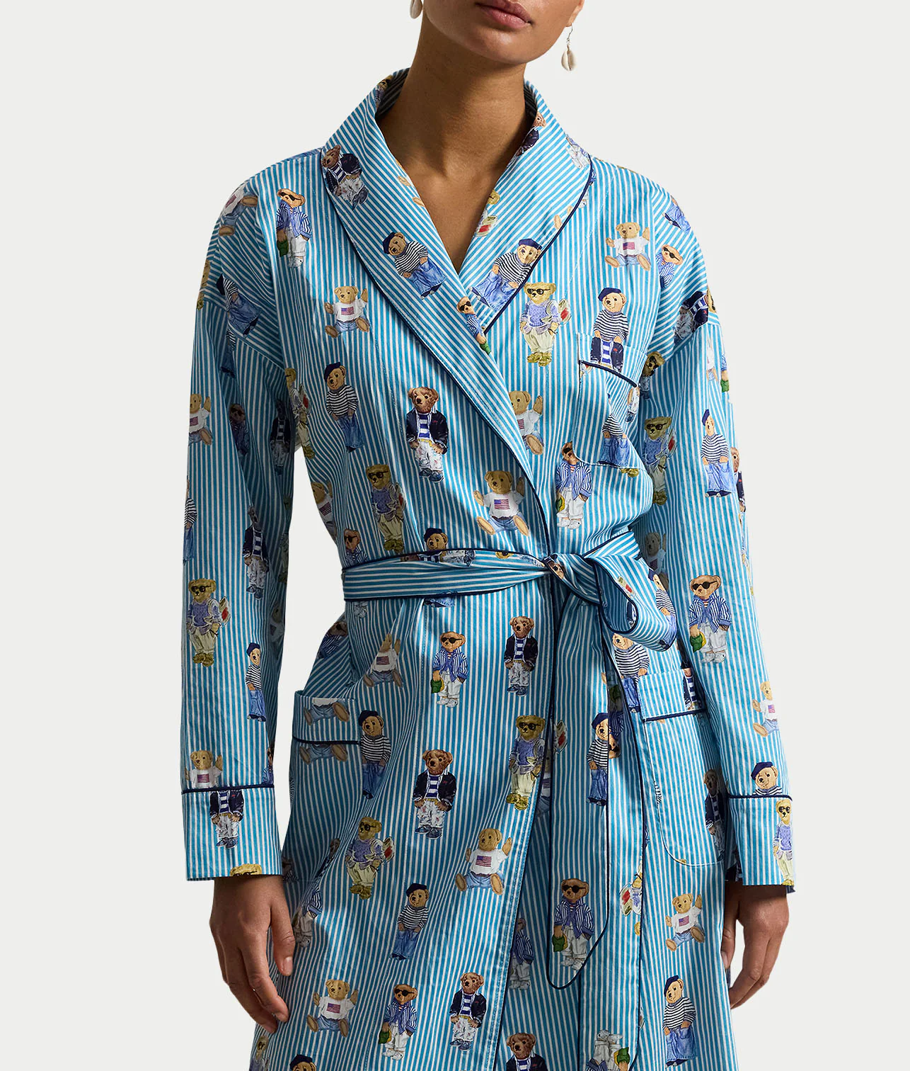 Heritage Polo Bear Woven Robe - Image 4