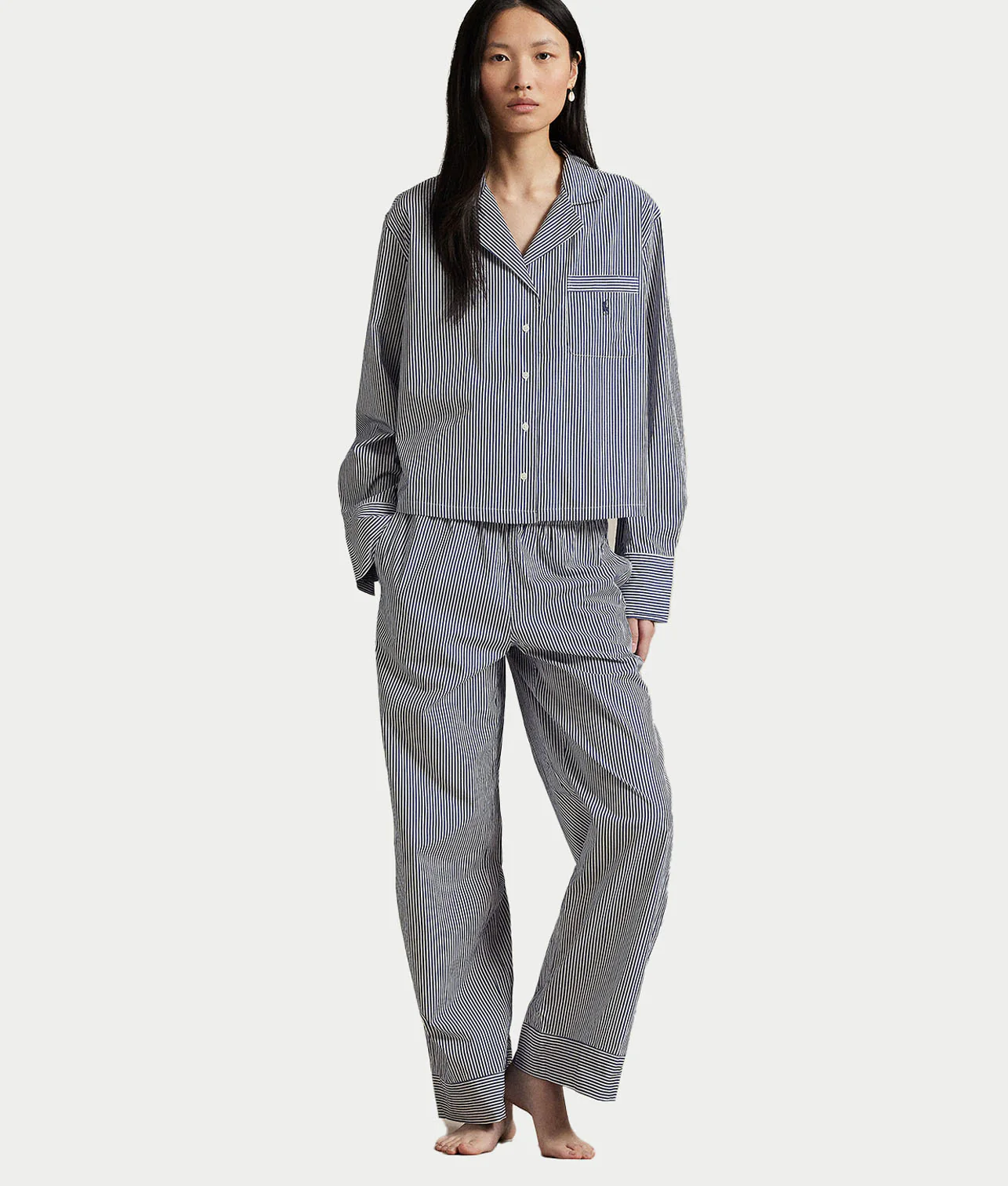 Woven Stripe Pajama Set - Image 6