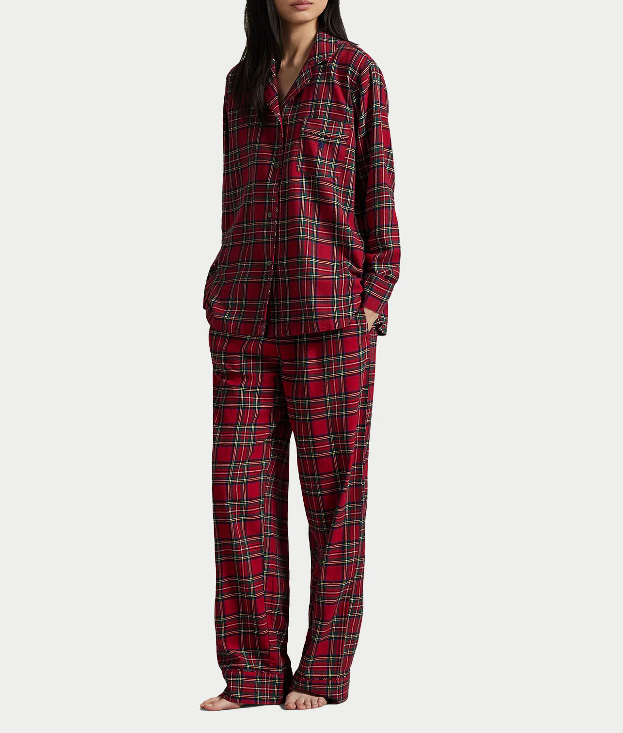 Madison Plaid Flannel Pajama Set - Image 11
