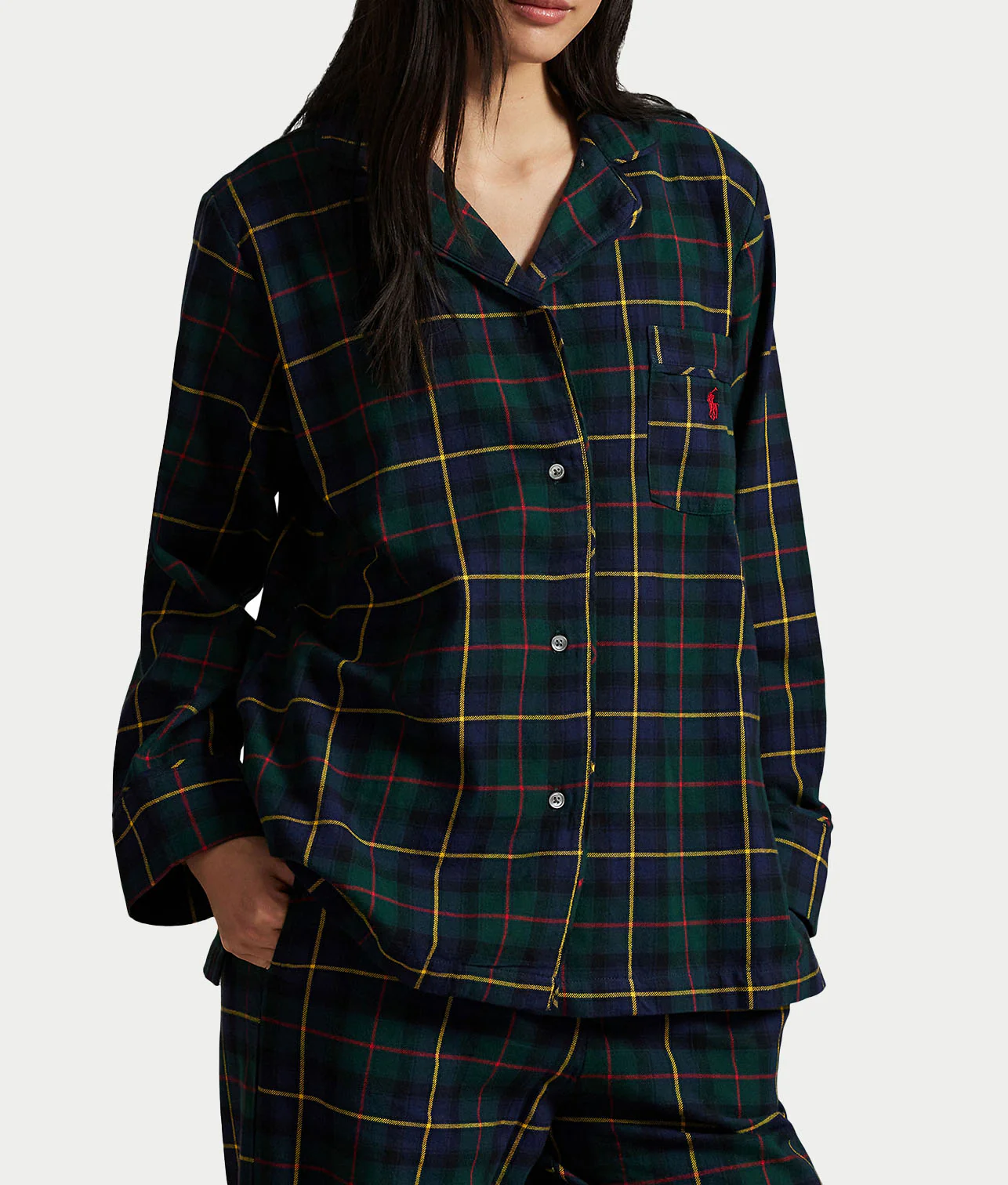 Madison Plaid Flannel Pajama Set - Image 3