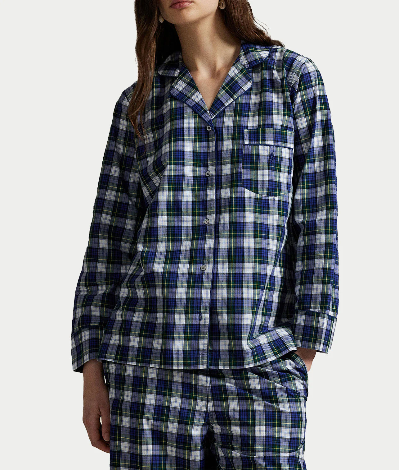 Madison Plaid Woven Twill Pajama Set - Image 11