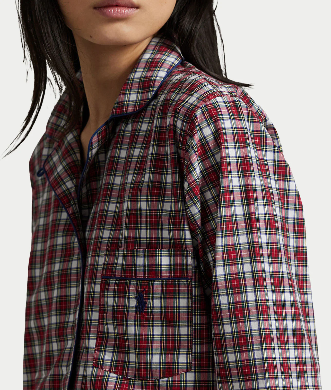 Madison Plaid Woven Twill Pajama Set - Image 5