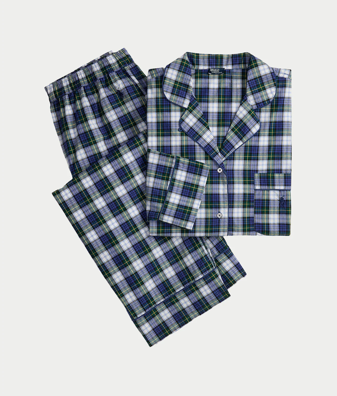 Madison Plaid Woven Twill Pajama Set - Image 9