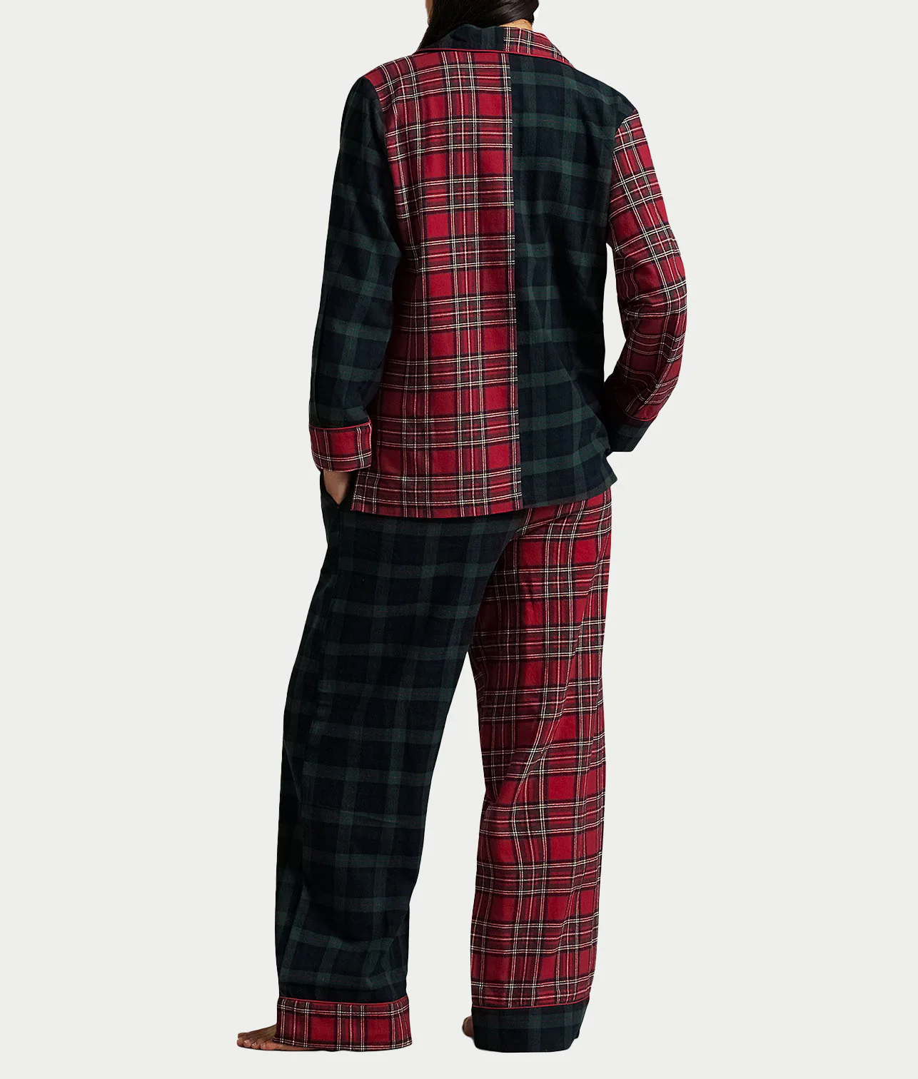Madison Plaid Woven Pajama Set - Image 2