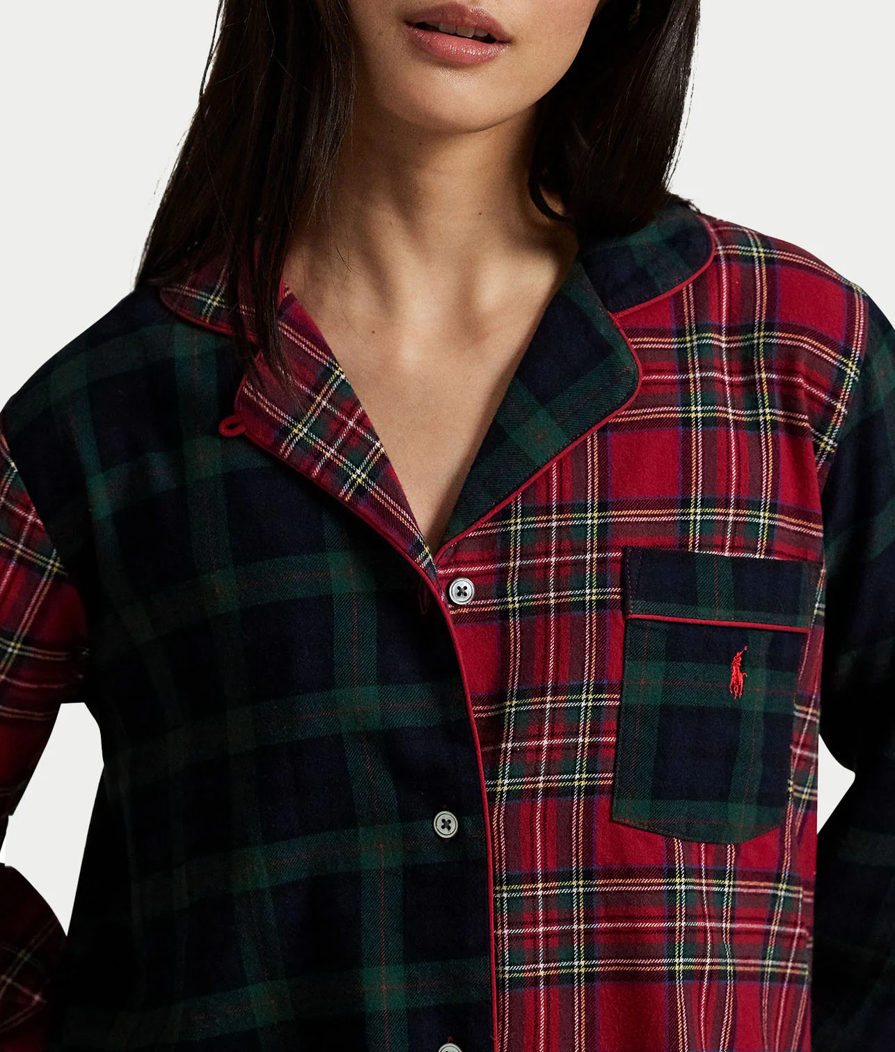 Madison Plaid Woven Pajama Set - Image 4