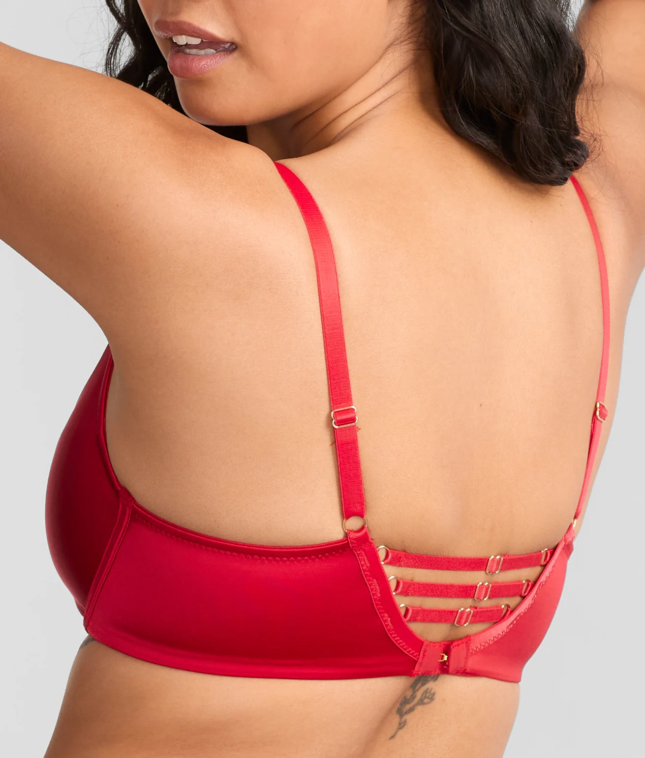 All Yours Satin & Mesh Front-Close Bra - Image 6