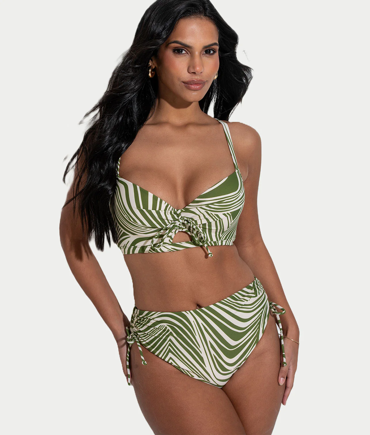 Maya Bay Adjustable High-Waist Control Bikini Bottom