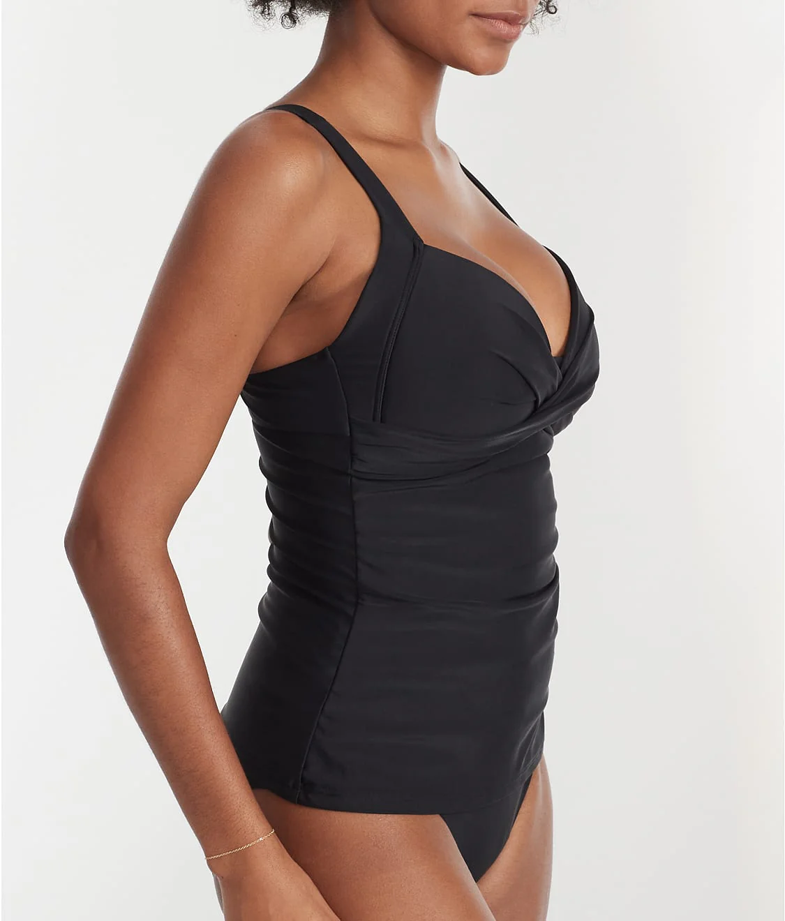 Space Twist Front Wire-Free Tankini Top - Image 3