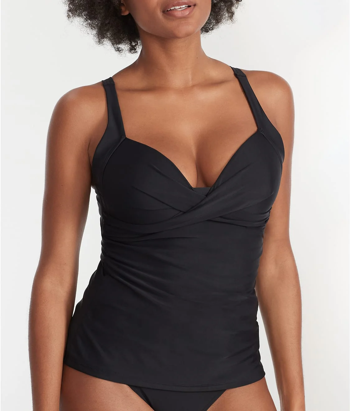 Space Twist Front Wire-Free Tankini Top - Image 4