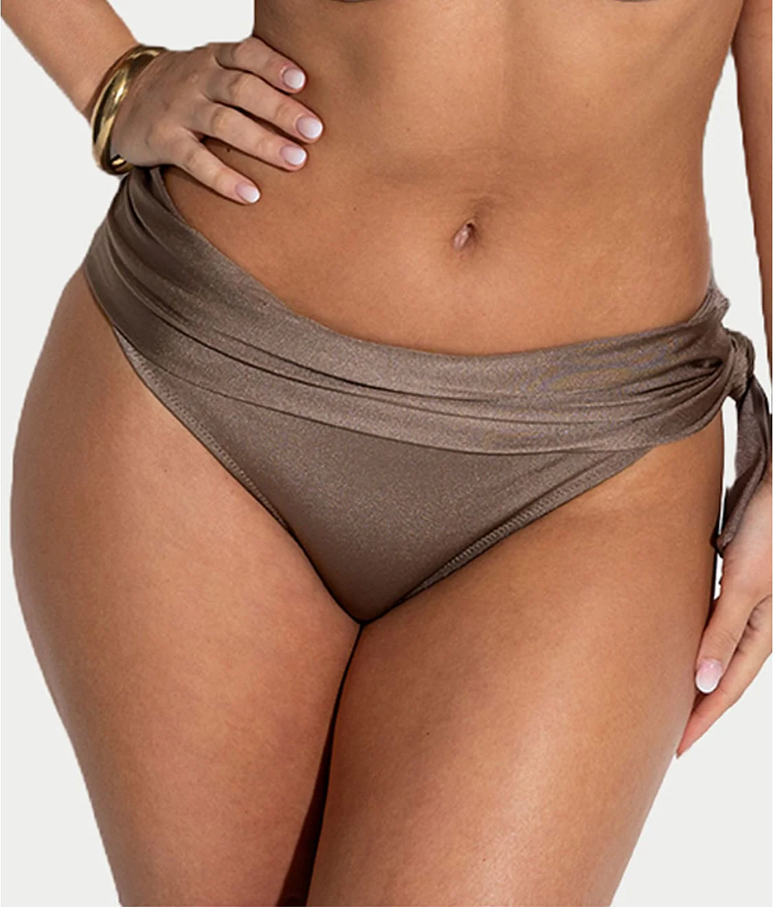 St Kitts Side Tie Fold-Over Bikini Bottom - Image 8