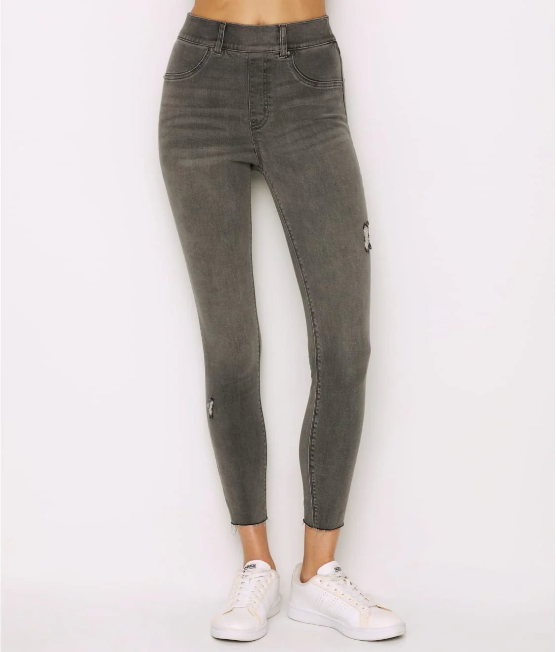 Distressed Denim Leggings