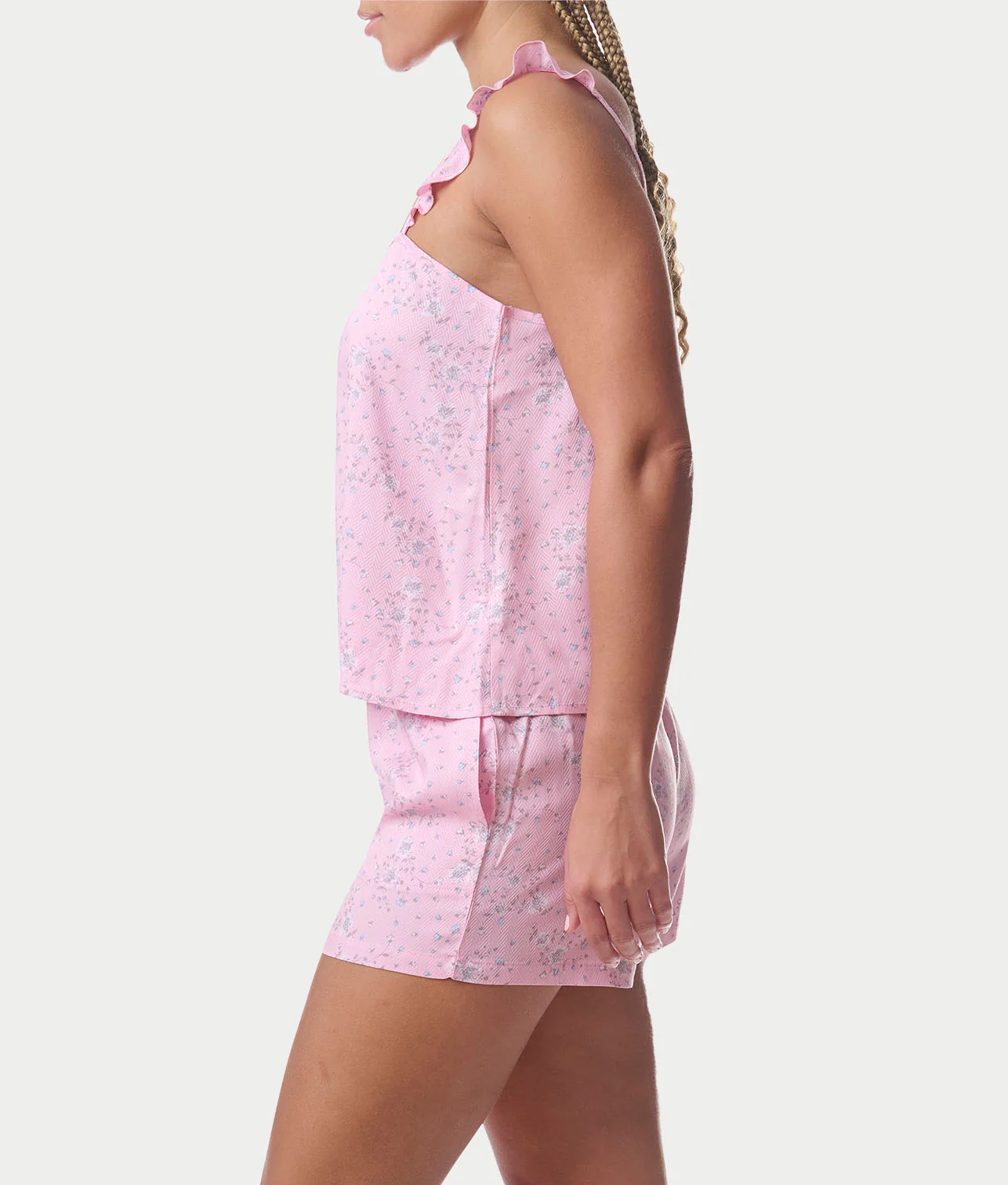 Cami Woven Boxer Pajama Set - Image 3