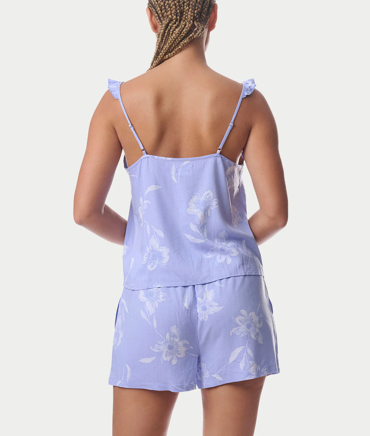 Cami Woven Boxer Pajama Set - Image 7