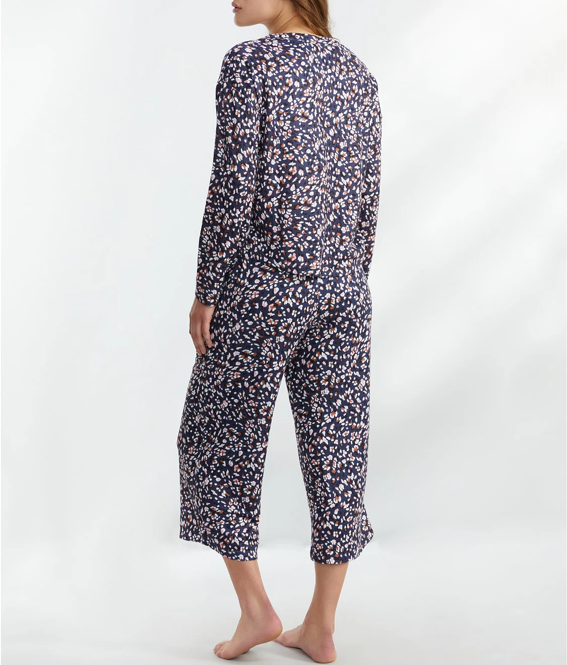 Cardigan Knit Cropped Pajama Set - Image 3