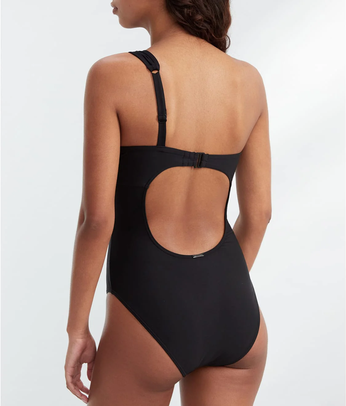 Black Ginger One-Shoulder One-Piece - Image 2