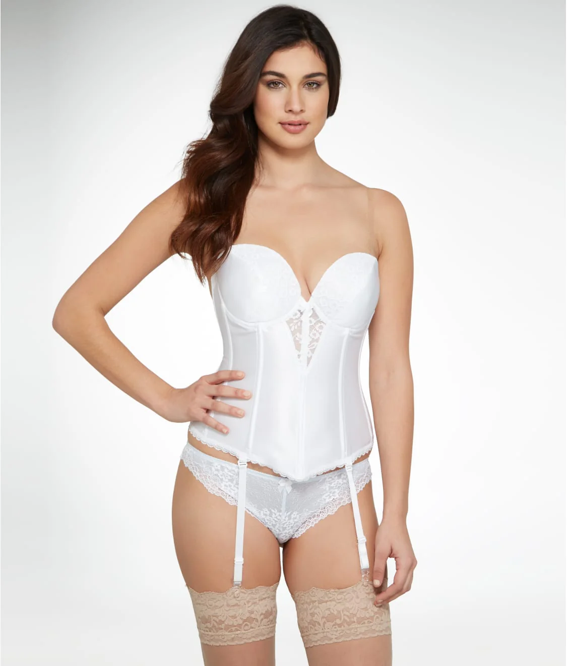 Strapless Plunge Backless Bustier - Image 3