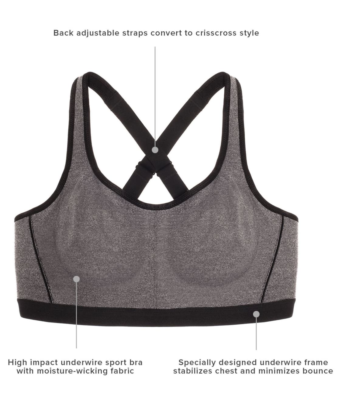 Brandi Underwire Sports Bra - Image 6