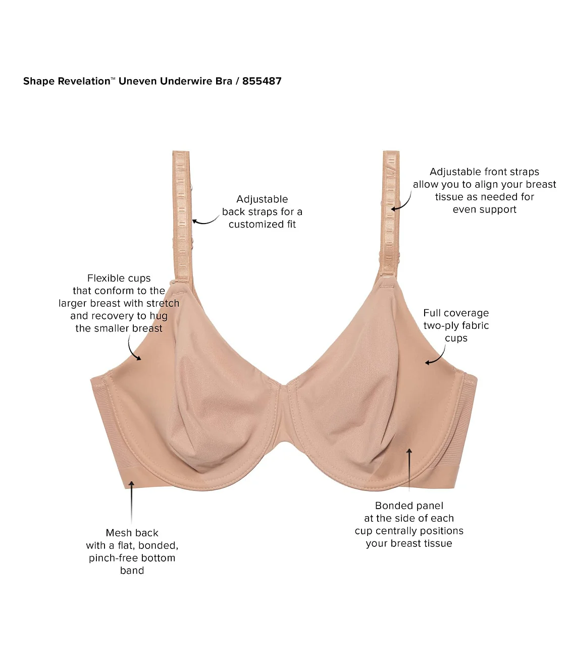 Shape Revelation Uneven Bra - Image 23