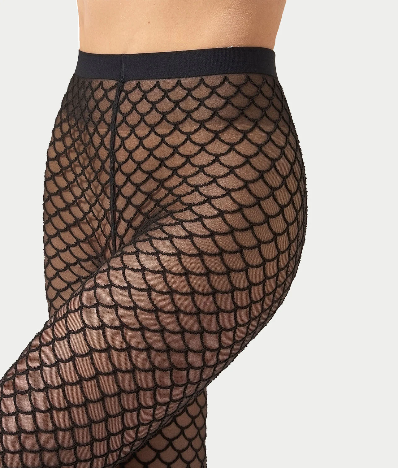 Velvet Net Illusion Tights - Image 3